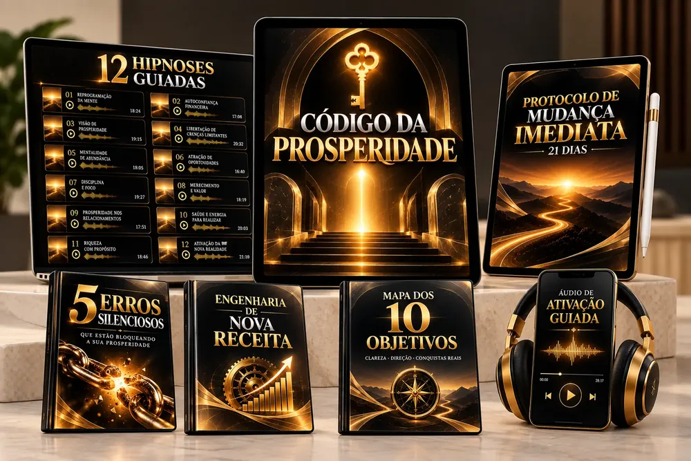 Todos os produtos do Código da Prosperidade juntos